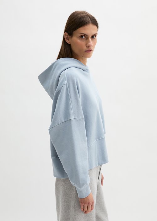 Hoodie relaxed garment-dyed — Grey Horizon
