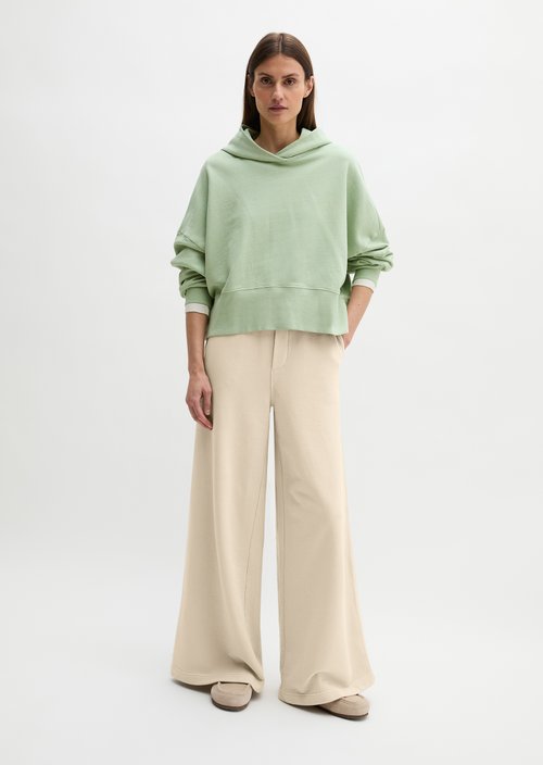 Hoodie relaxed garment-dyed — Calm Sage