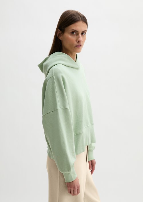 Hoodie relaxed garment-dyed — Calm Sage