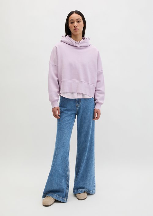 Hoodie relaxed garment-dyed — Dusty Lavender