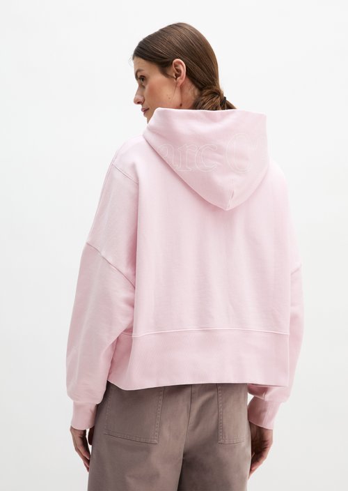 Hoodie relaxed garment-dyed — Dried Rose