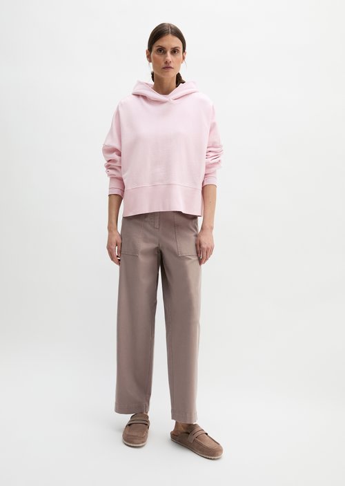 Hoodie relaxed garment-dyed — Dried Rose