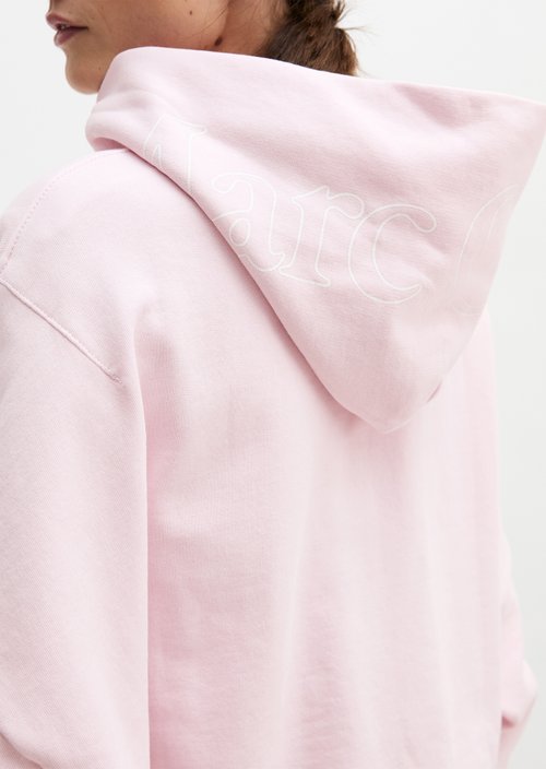 Hoodie relaxed garment-dyed — Dried Rose