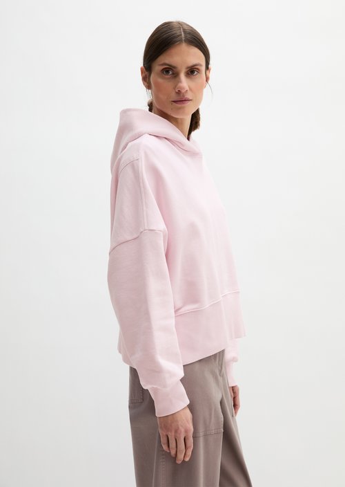 Hoodie relaxed garment-dyed — Dried Rose