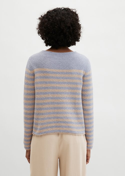 Bouclé sweater regular — Light Blue