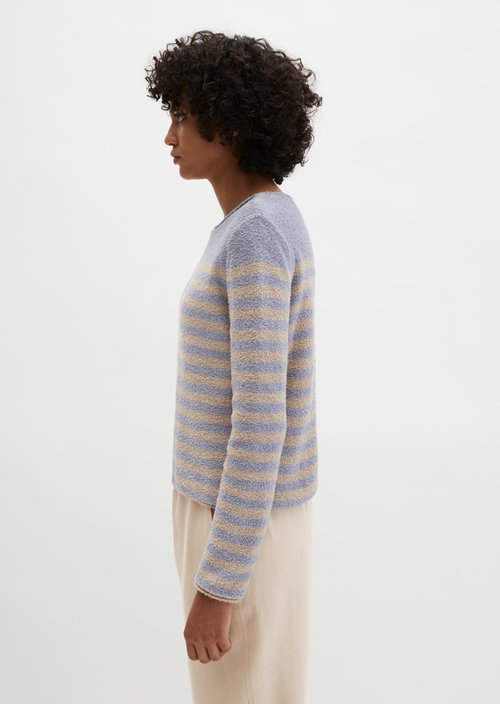 Bouclé sweater regular — Light Blue