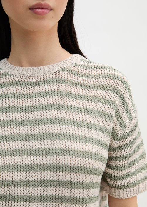 Short sleeve sweater loose — Light Beige
