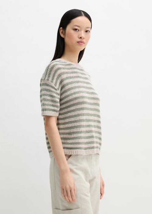 Short sleeve sweater loose — Light Beige