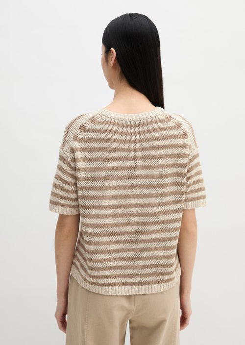 Short sleeve sweater loose — Light Beige