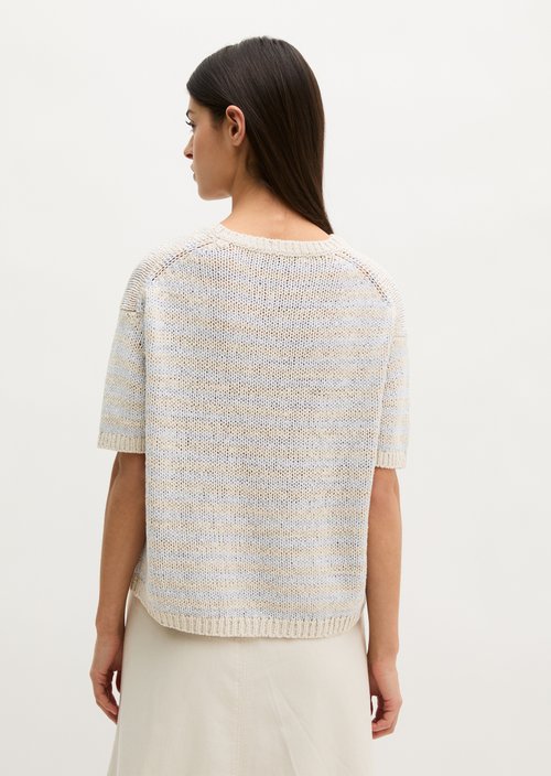 Short sleeve sweater loose — Light Beige