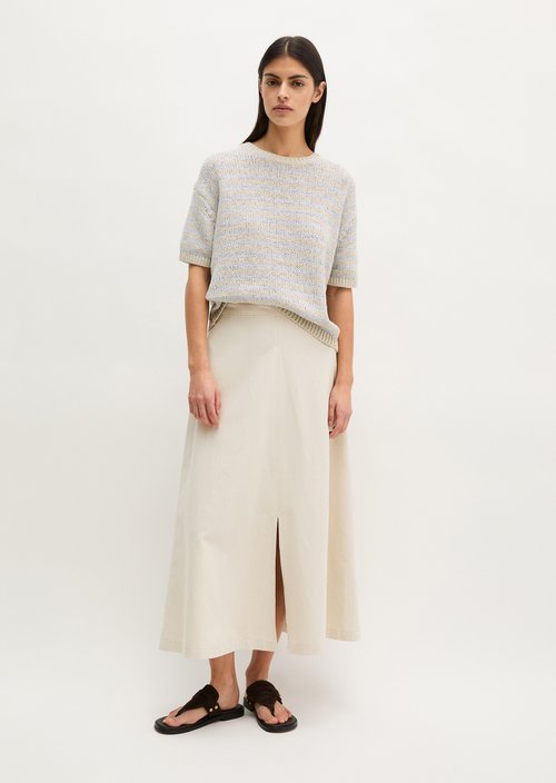 Short sleeve sweater loose — Light Beige