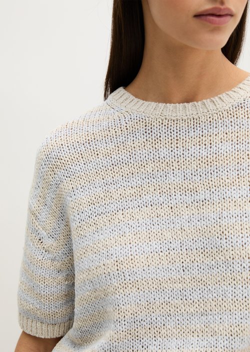 Short sleeve sweater loose — Light Beige