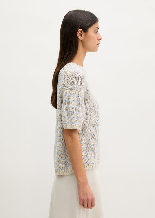Short sleeve sweater loose — Light Beige