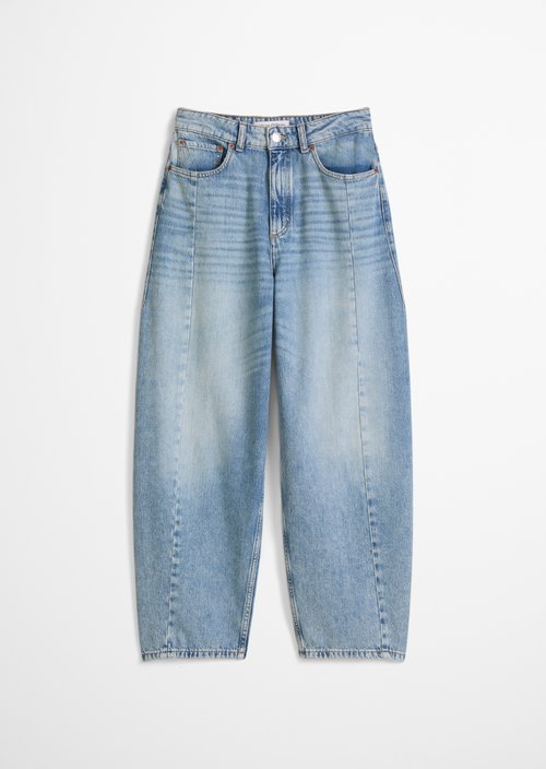 Jeans model Lara barrel cropped — Light Blue