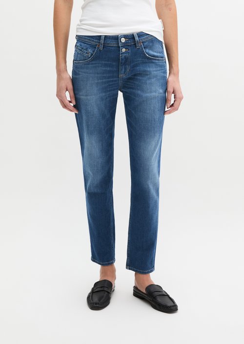 Jeans model Theda boyfriend cropped — Dark Blue