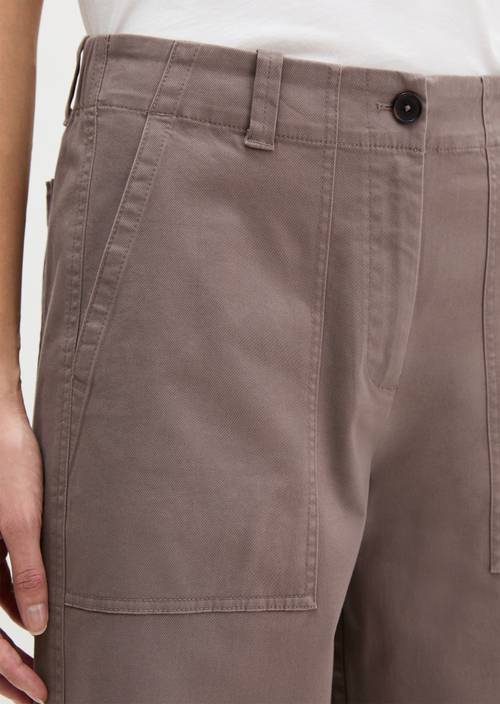 Barrel Pants Chalky Brown in Detailansicht