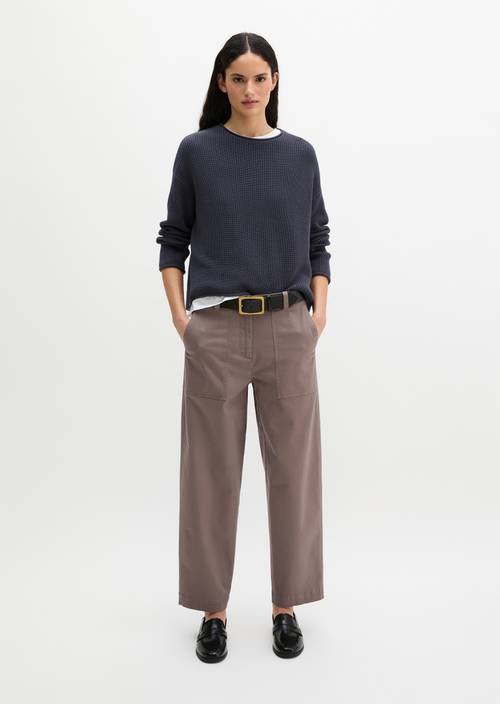 Barrel Pants Chalky Brown in Frontalansicht