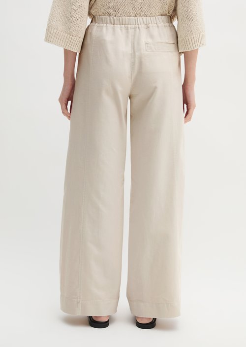 Wide pants — Grey Silk