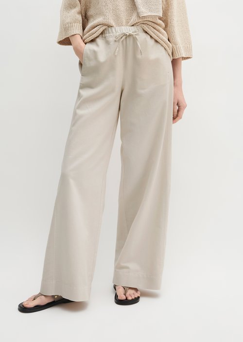 Wide pants — Grey Silk