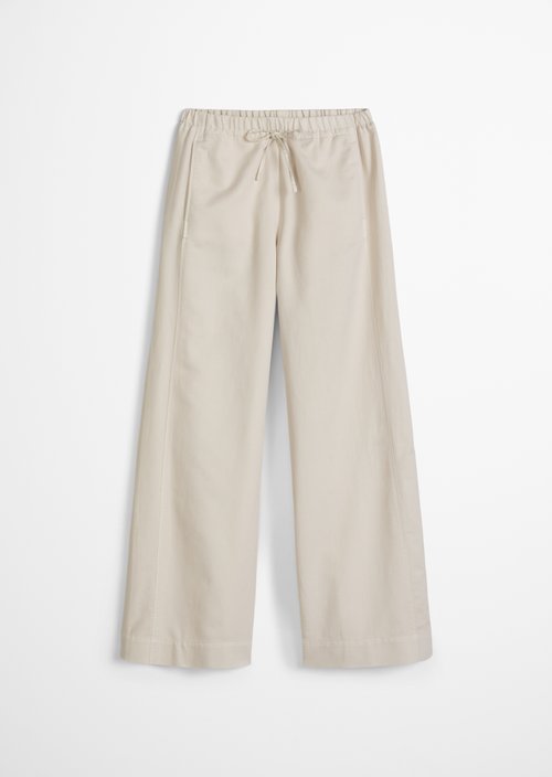Wide pants — Grey Silk