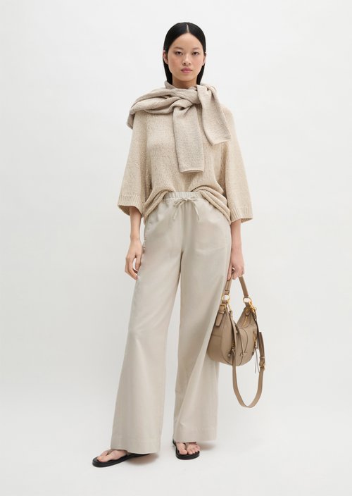 Wide pants — Grey Silk
