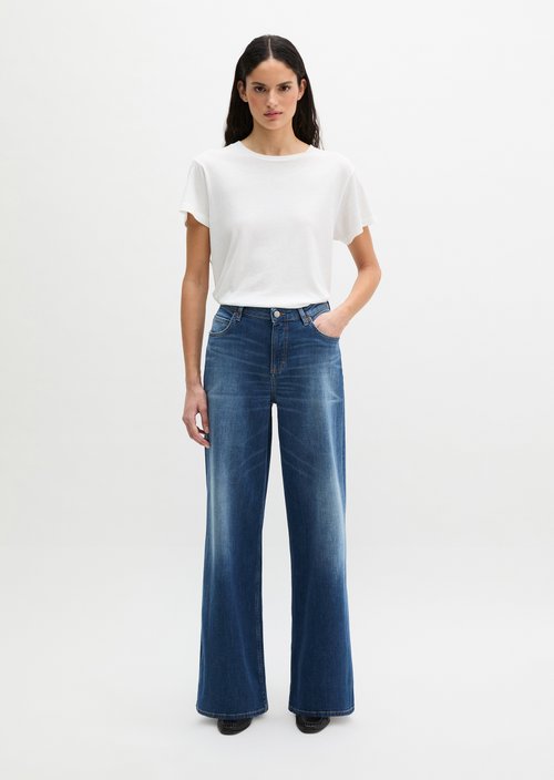Jeans model Lania wide — Dark Blue