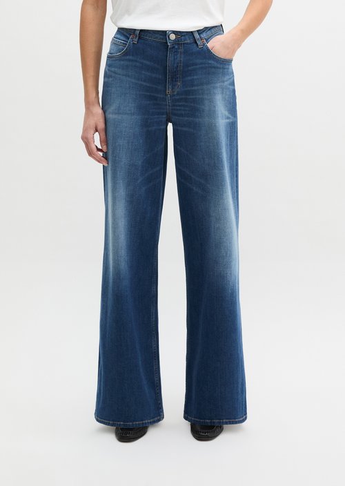 Jeans model Lania wide — Dark Blue