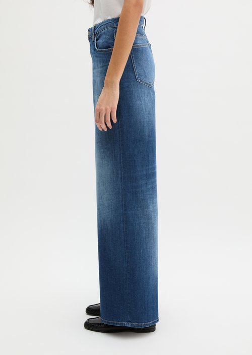 Jeans model Lania wide — Dark Blue