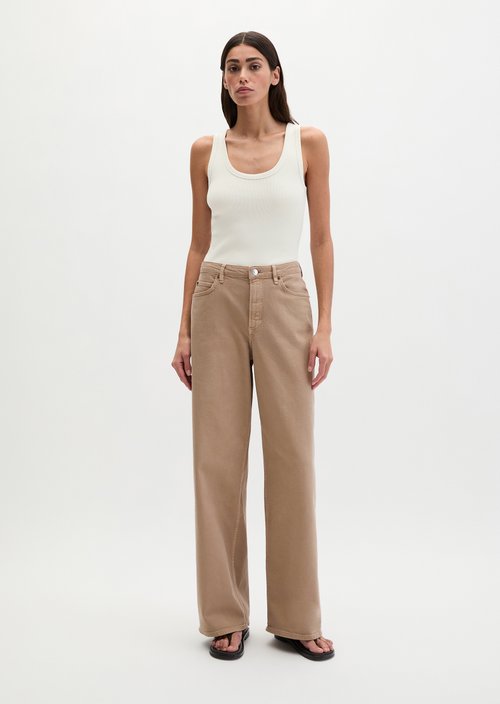 Jeans model Tolva wide — Earthy Taupe