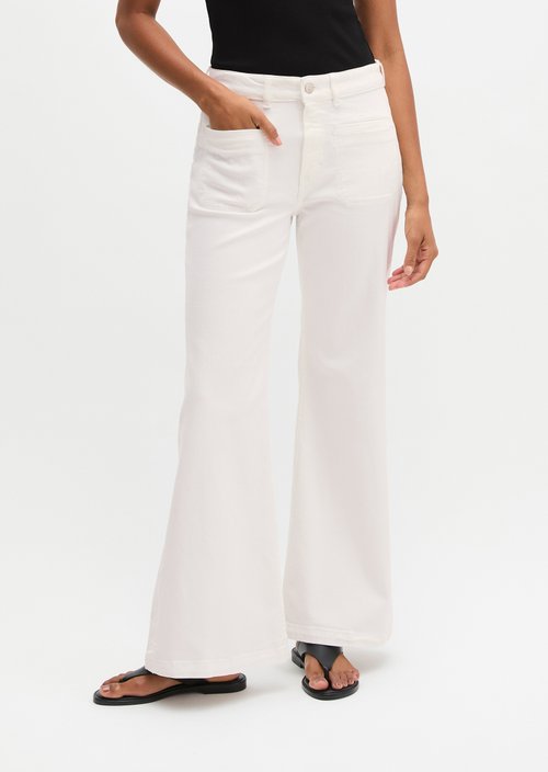 Jeans model Caya flared — White