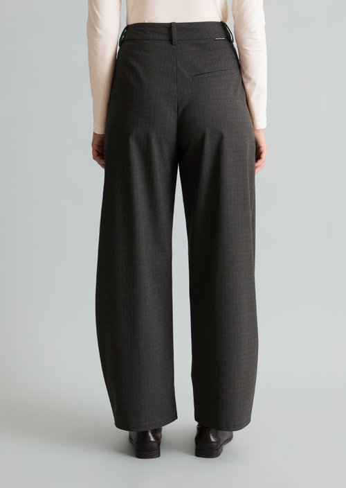 Casual Checkered Pants — Dark Grey