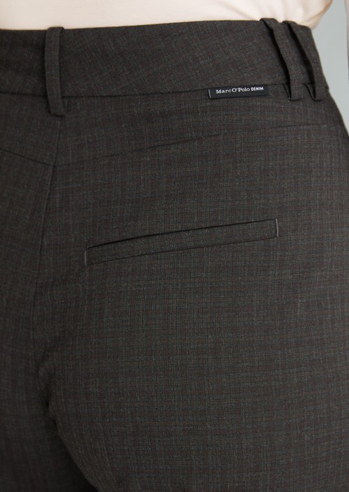 Casual Checkered Pants — Dark Grey