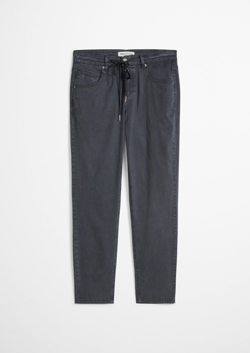 Pants model Theda boyfriend cropped — Blue Graphite