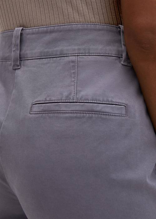 Straight Leg Pants Blue Graphite in Detailansicht