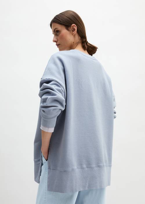 Logo-Sweatshirt loose Grey Horizon in Frontalansicht