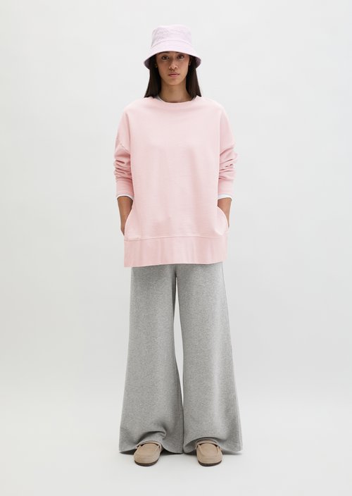 Logo sweatshirt loose — Dried Rose