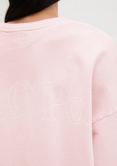 Logo sweatshirt loose — Dried Rose