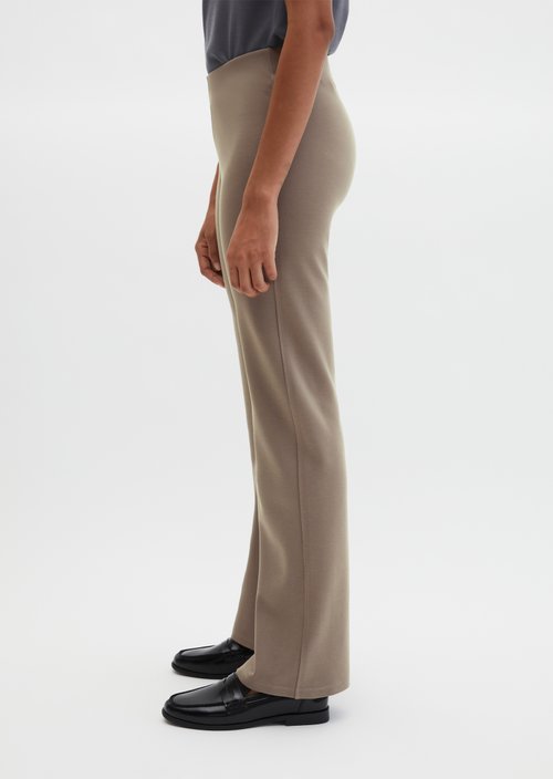 Jersey pants slim — Chalky Brown