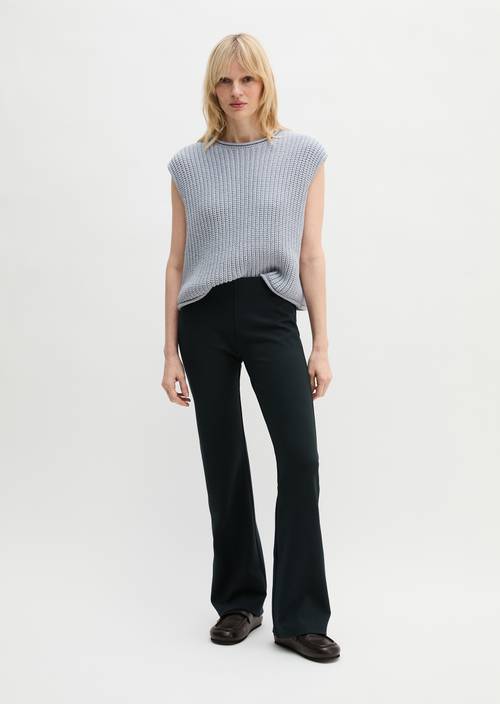 Jerseyhose slim Deep Night Blue in Frontalansicht