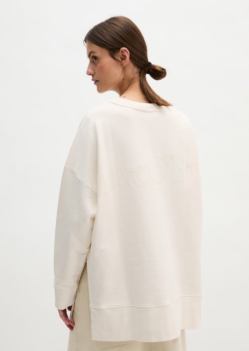 Sweat Sweatshirts Longsleeve — White Cotton (alternate view)