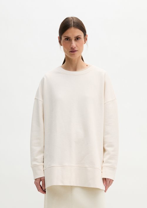 Sweat Sweatshirts Longsleeve — White Cotton