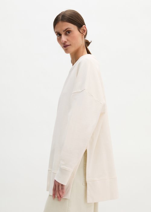 Sweat Sweatshirts Longsleeve — White Cotton