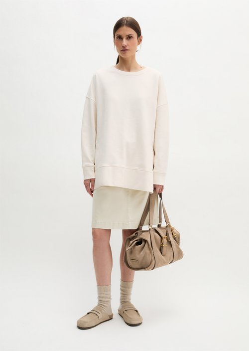 Sweat Sweatshirts Longsleeve — White Cotton
