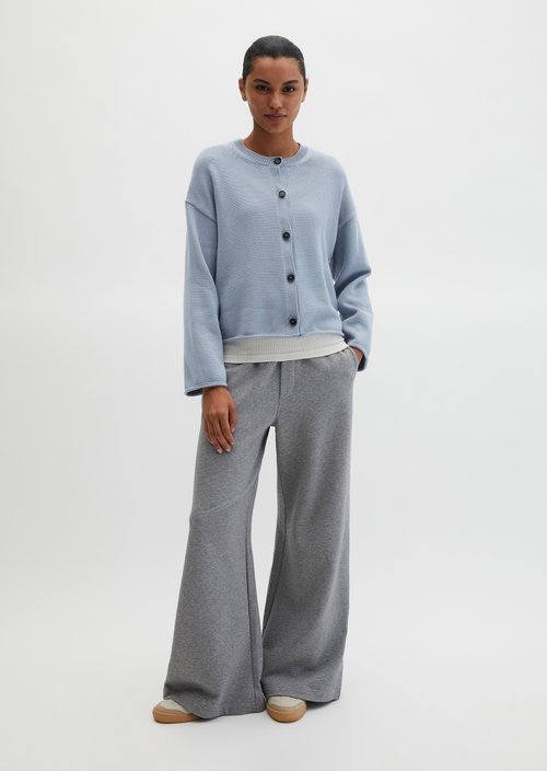 DfC V-Neck-Cardigan oversized — Grey Horizon