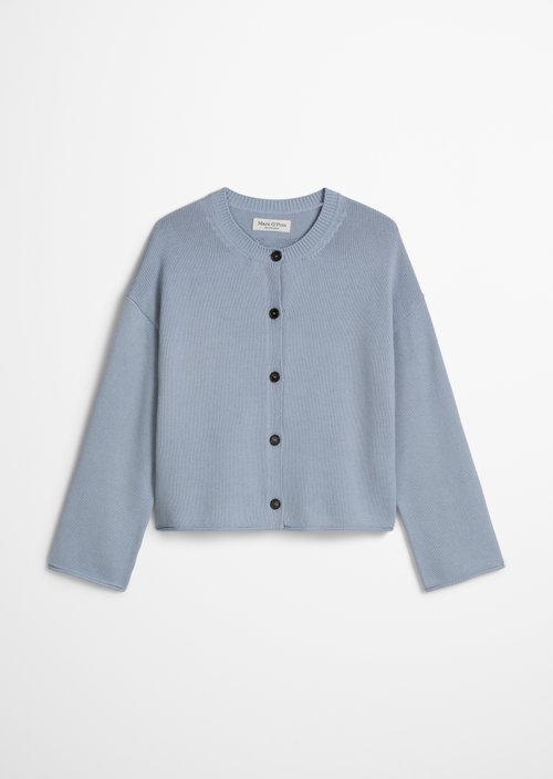DfC V-Neck-Cardigan oversized — Grey Horizon
