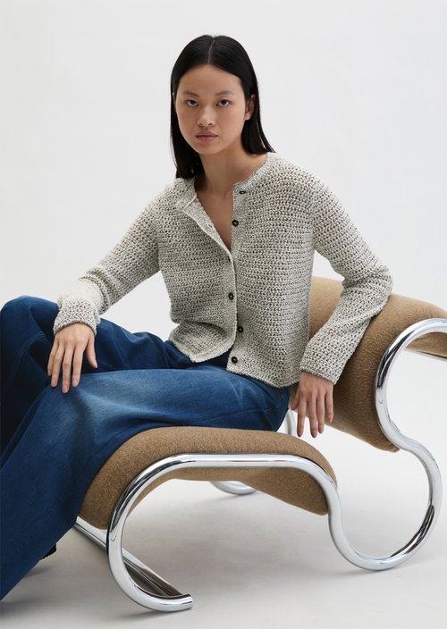Cardigan regular — Offwhite