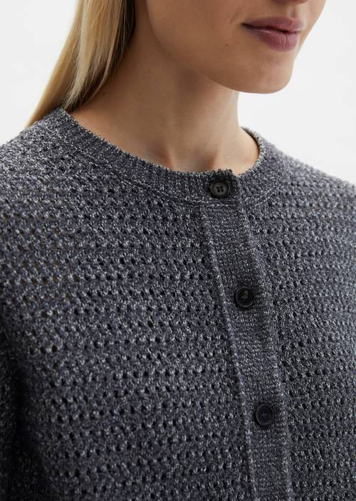 Cardigan regular Dark Blue en vue détaillée