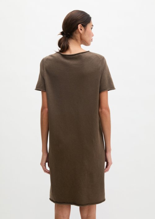 Loose knit dress — Burnt Coffee