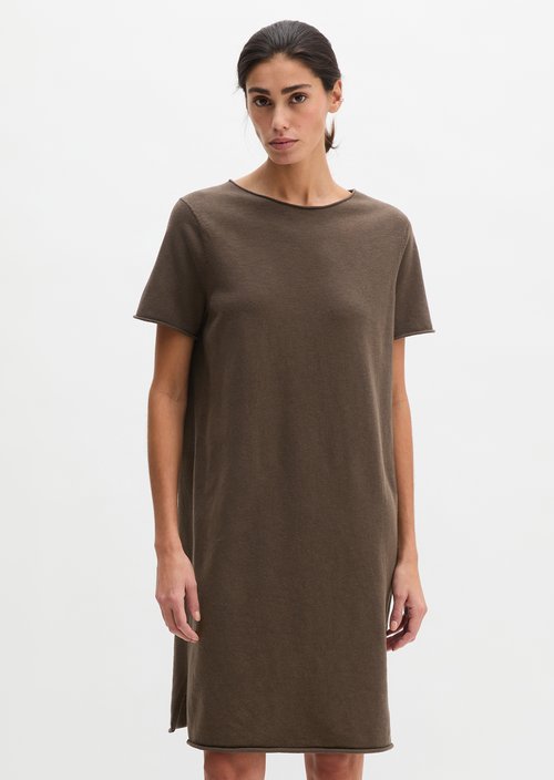 Loose knit dress — Burnt Coffee