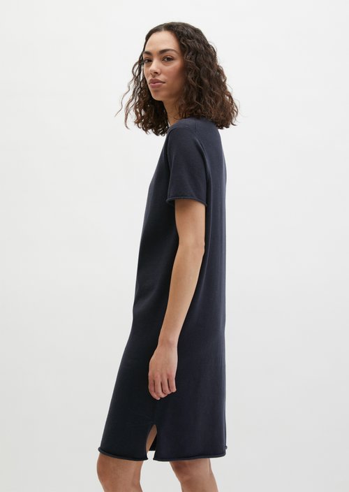 Loose knit dress — Deep Night Blue